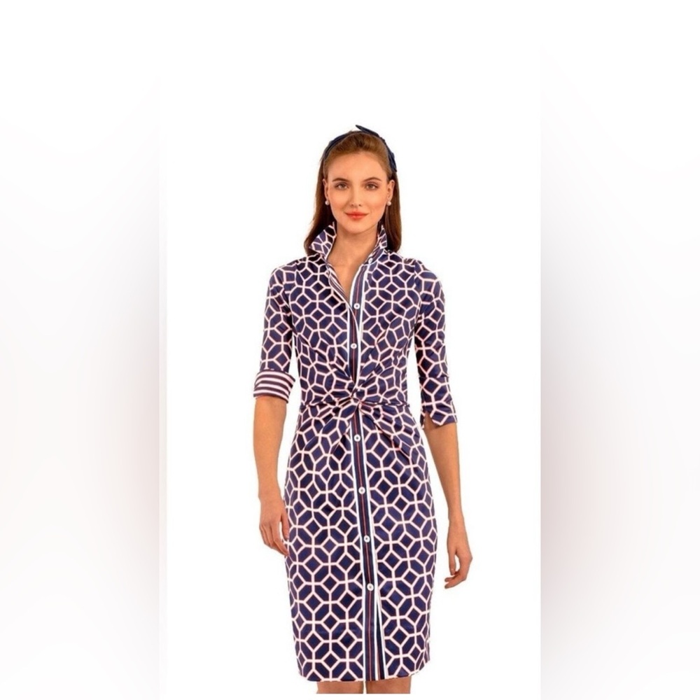 Gretchen Scott Twist & Shout Dress, Stretch Jersey Feel, Size XL